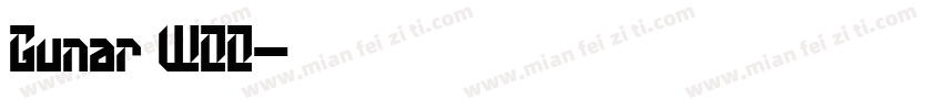 Gunar W00字体转换